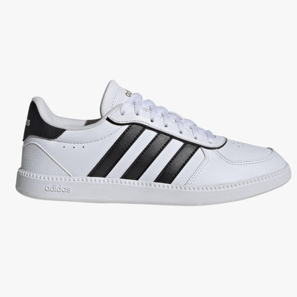 BNWT Adidas Women’s Breaknet Sleek Sneakers White Green Sz 8 Casual Tennis Y2K - Picture 2 of 11